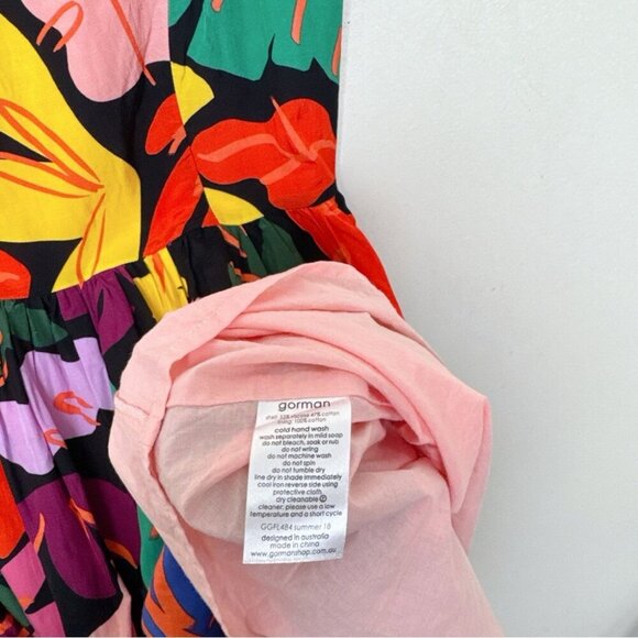 Gorman Womens 10 Floral Sleeveless Fit and Flare Frondsense Dress - Picture 9 of 16